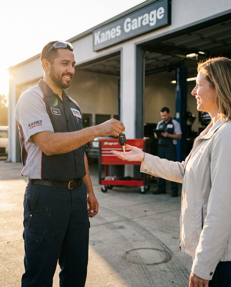 Auto repair social media example