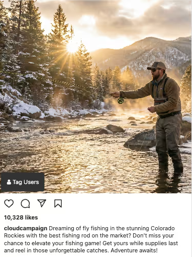 Example lifestyle social media post by C2.agency