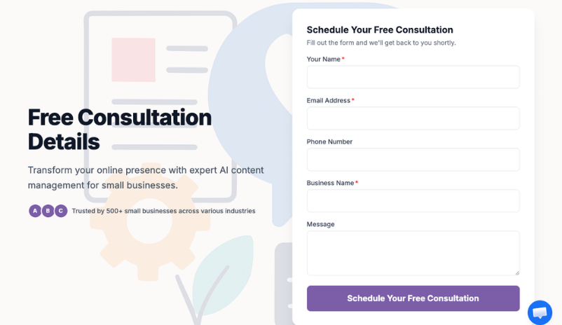 C2 Agency conversion-ready landing page